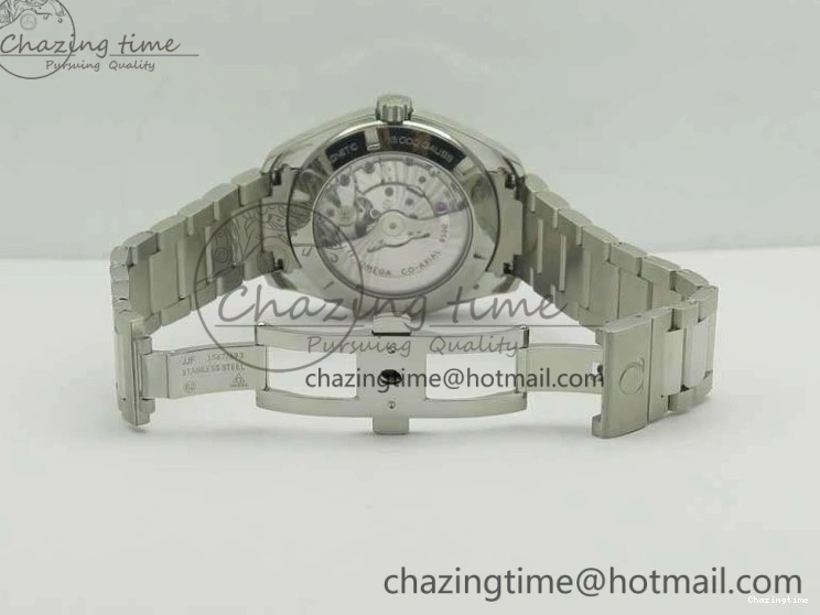 0312 Aqua Terra 150M SS VSF 1:1 Best Edition Black Textured Dial Silver Markers On SS Bracelet A8500 Super Clone Chic 8062